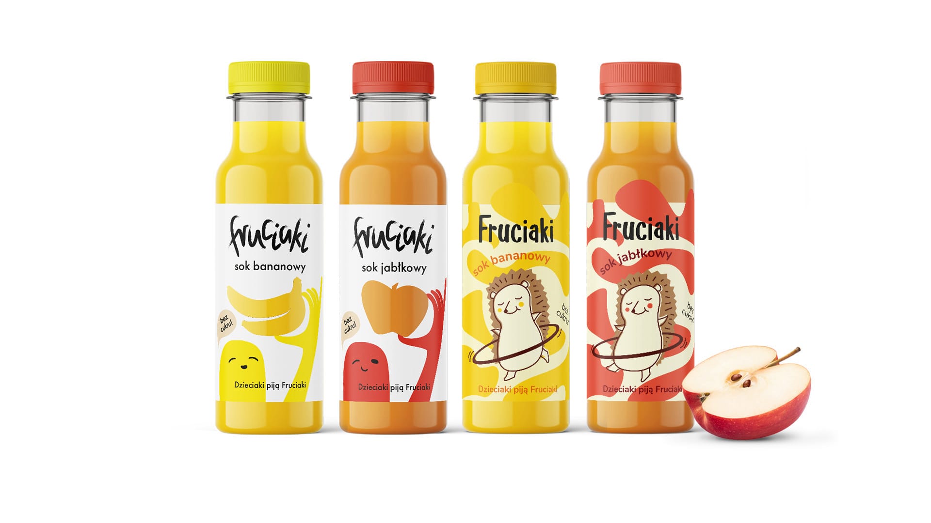 Fruciaki 2 fruciaki soki owocowe, jabłkowy, bananowy,