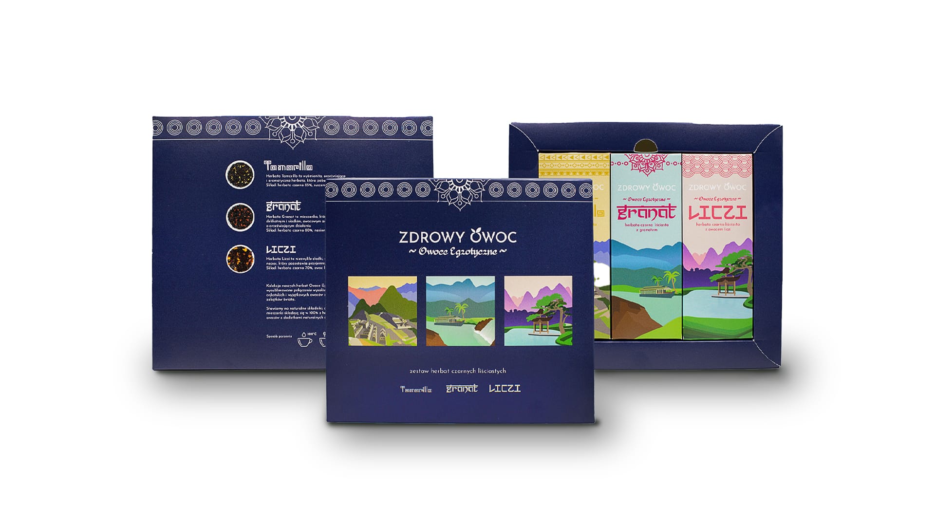 Zestaw herbat zdrowy owoc